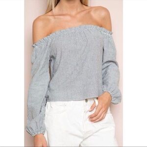 Brandy Melville Theia Off The Shoulder Top